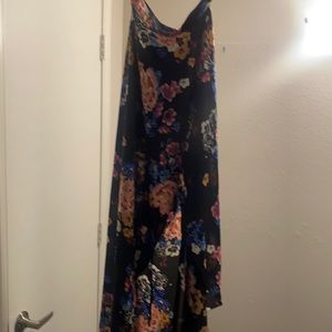 Black floral skirt with shorts beautiful material New in size small